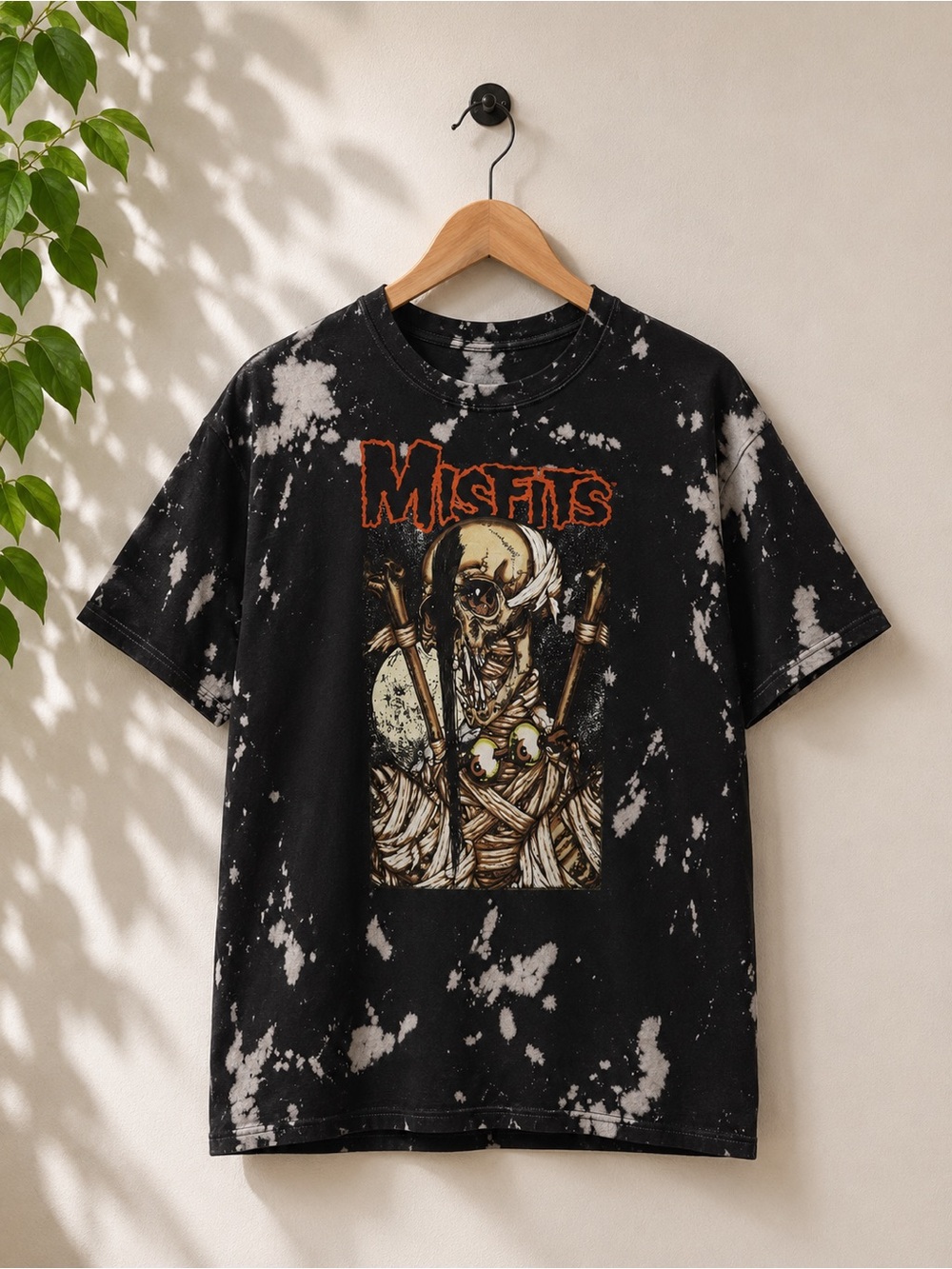 Graphic Tie-Dye Black Band Tee